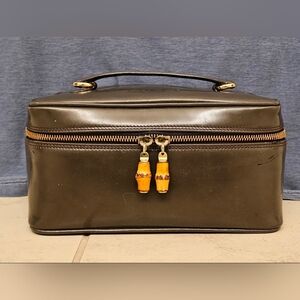 GUCCI Vintage Brown Cosmetic Bag